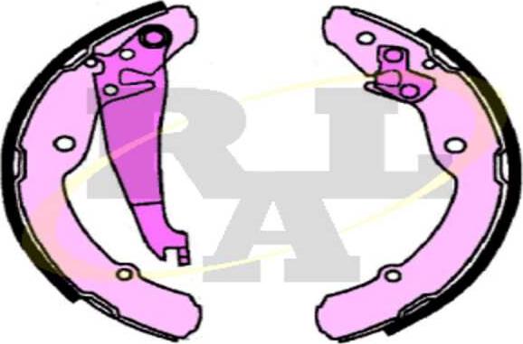 RAL-SA RR97300 - Комплект тормозных колодок, барабанные abcparts.ee