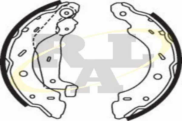 RAL-SA RR97750 - Комплект тормозных колодок, барабанные abcparts.ee