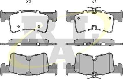 RAL-SA RR2408 - Тормозные колодки, дисковые, комплект abcparts.ee