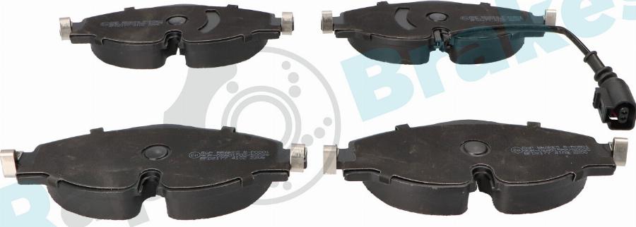 RAP BRAKES R-P0801 - Тормозные колодки, дисковые, комплект abcparts.ee