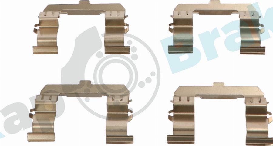 RAP BRAKES R-U0208 - Комплектующие для колодок дискового тормоза abcparts.ee