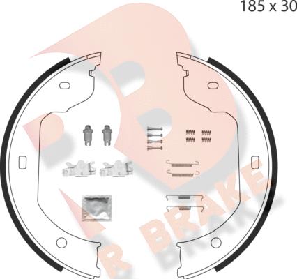 R Brake 79RBPB4003 - Комплект тормозов, ручник, парковка abcparts.ee