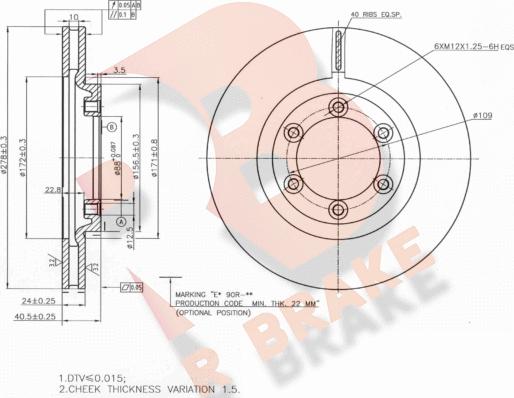 R Brake 78RBD28676 - Тормозной диск abcparts.ee