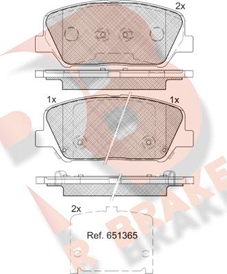 R Brake RB2090 - Тормозные колодки, дисковые, комплект abcparts.ee