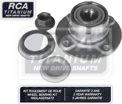 RCA France RCAK1250 - Комплект подшипника, ступицы колеса abcparts.ee