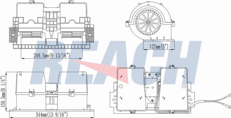 REACH 1.16.12084 - Вентилятор салона abcparts.ee