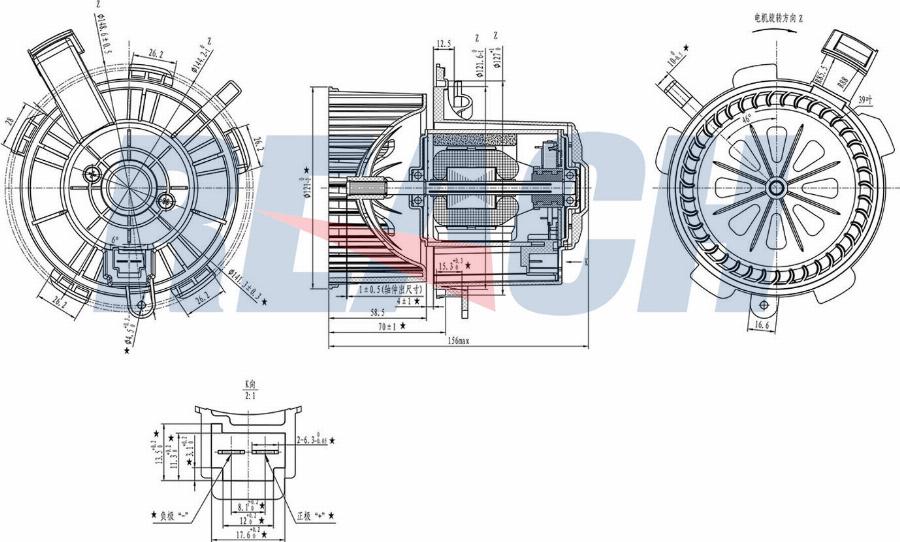 REACH 1.16.12134 - Вентилятор салона abcparts.ee