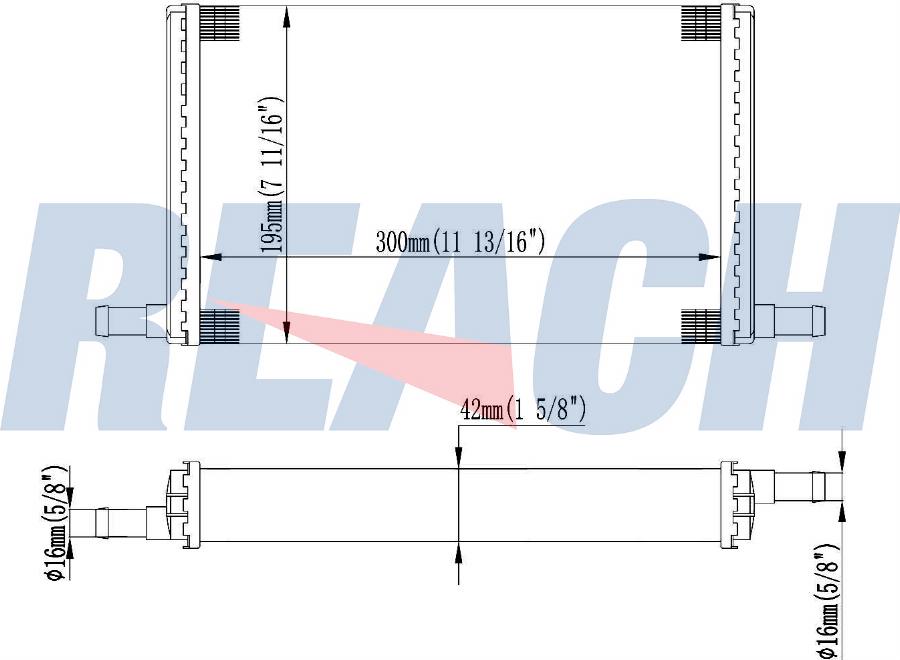 REACH 1.18.12912 - Теплообменник, отопление салона abcparts.ee