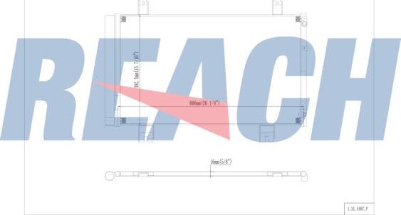 REACH 1.31.4487.P - Конденсатор кондиционера abcparts.ee