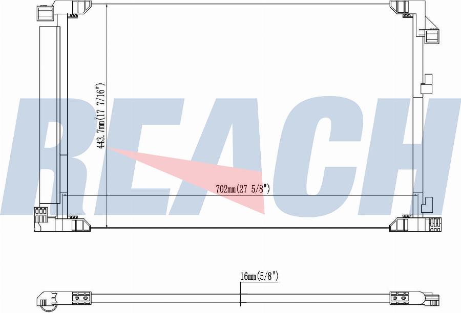 REACH 1.31.4763.PD - Конденсатор кондиционера abcparts.ee