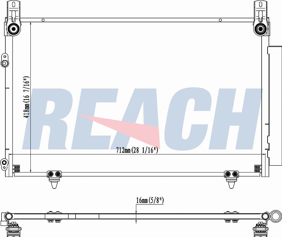 REACH 1.31.3053.PD - Конденсатор кондиционера abcparts.ee