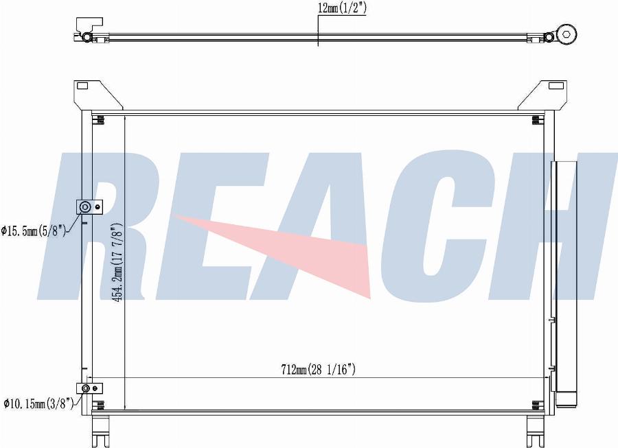 REACH 1.31.30017.PDH - Конденсатор кондиционера abcparts.ee