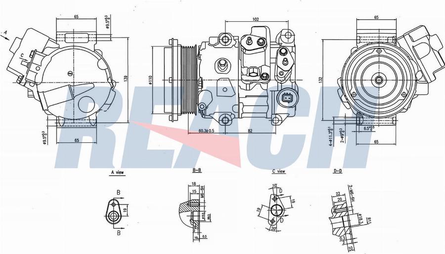 REACH 1.74.21865 - Компрессор кондиционера abcparts.ee
