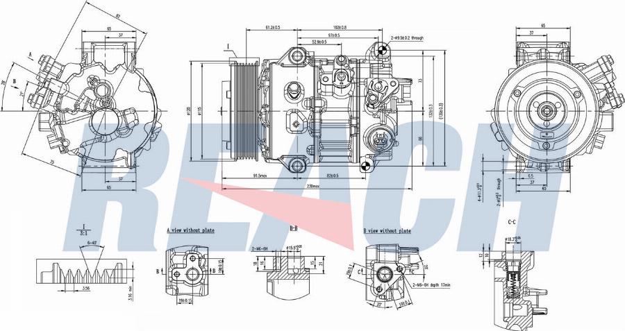 REACH 1.74.21889 - Компрессор кондиционера abcparts.ee