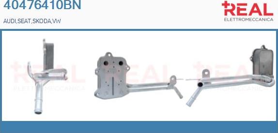 REAL 40476410BN - Масляный радиатор, двигательное масло abcparts.ee