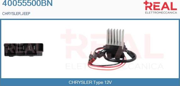 REAL 40055500BN - Сопротивление, реле, вентилятор салона abcparts.ee