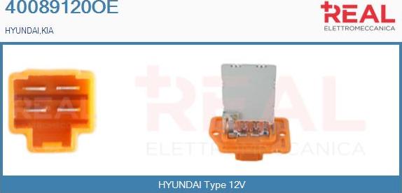 REAL 40089120OE - Сопротивление, реле, вентилятор салона abcparts.ee