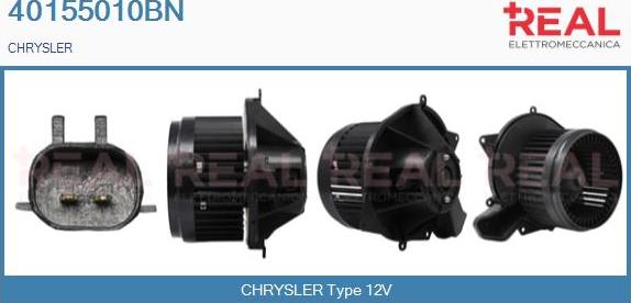 REAL 40155010BN - Вентилятор салона abcparts.ee