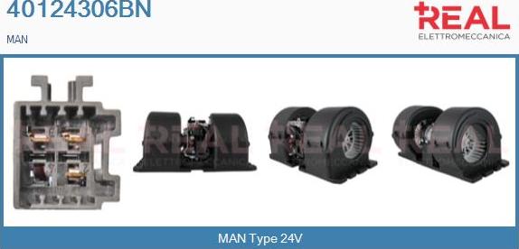 REAL 40124306BN - Вентилятор салона abcparts.ee
