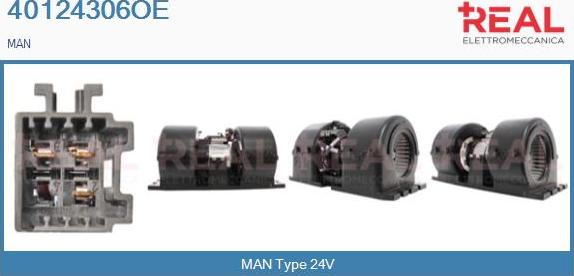 REAL 40124306OE - Вентилятор салона abcparts.ee