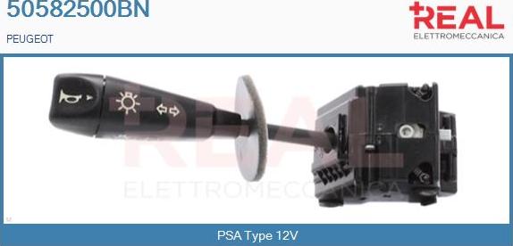 REAL 50582500BN - Выключатель на рулевой колонке abcparts.ee