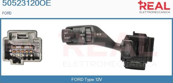 REAL 50523120OE - Выключатель на рулевой колонке abcparts.ee