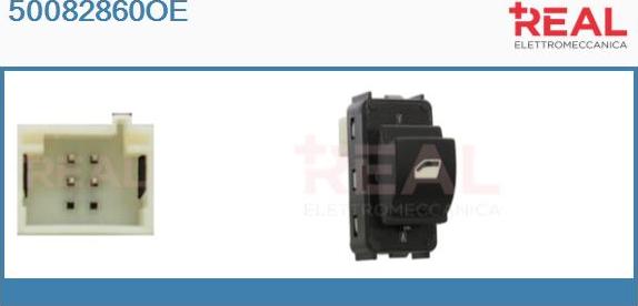 REAL 50082860OE - Выключатель, стеклоподъемник abcparts.ee