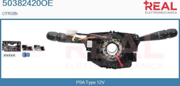 REAL 50382420OE - Выключатель на рулевой колонке abcparts.ee