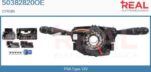 REAL 50382820OE - Выключатель на рулевой колонке abcparts.ee