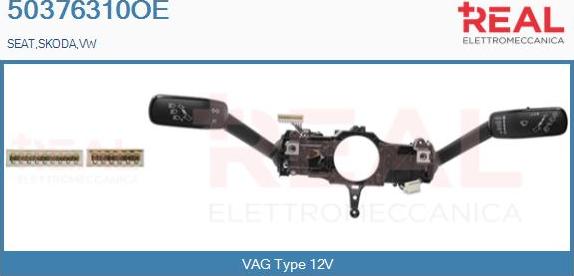 REAL 50376310OE - Выключатель на рулевой колонке abcparts.ee