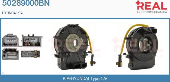 REAL 50289000BN - Витая пружина, подушка безопасности abcparts.ee