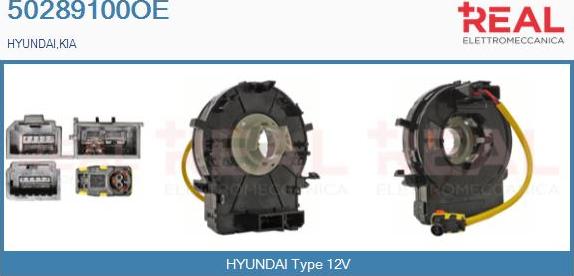 REAL 50289100OE - Витая пружина, подушка безопасности abcparts.ee