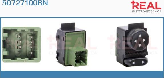 REAL 50727100BN - Выключатель, регулирование зеркал abcparts.ee