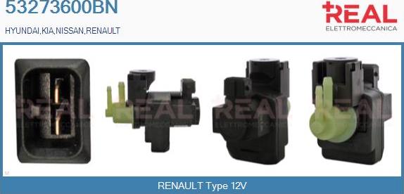 REAL 53273600BN - Преобразователь давления ОГ, EGR abcparts.ee