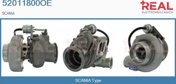 REAL 52011800OE - Турбина, компрессор abcparts.ee