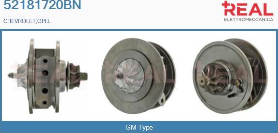 REAL 52181720BN - Картридж турбины, группа корпуса компрессора abcparts.ee