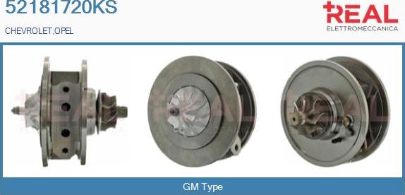 REAL 52181720KS - Картридж турбины, группа корпуса компрессора abcparts.ee