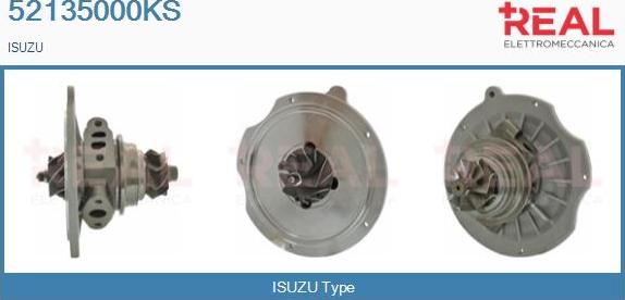 REAL 52135000KS - Картридж турбины, группа корпуса компрессора abcparts.ee