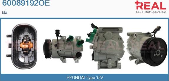 REAL 60089192OE - Компрессор кондиционера abcparts.ee