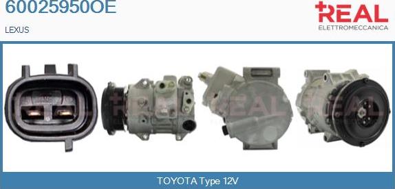 REAL 60025950OE - Компрессор кондиционера abcparts.ee