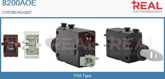 REAL 8200AOE - Актуатор, центральный замок abcparts.ee