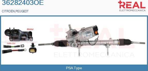 REAL 36282403OE - Рулевой механизм, рейка abcparts.ee