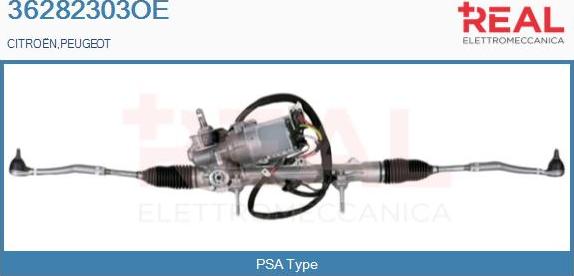 REAL 36282303OE - Рулевой механизм, рейка abcparts.ee