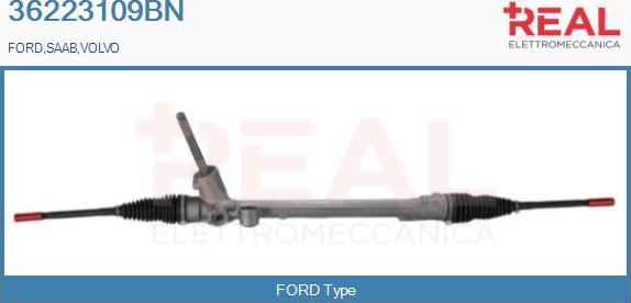 REAL 36223109BN - Рулевой механизм, рейка abcparts.ee