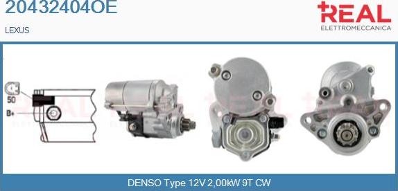 REAL 20432404OE - Стартер abcparts.ee