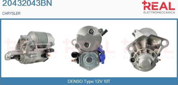 REAL 20432043BN - Стартер abcparts.ee