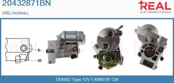 REAL 20432871BN - Стартер abcparts.ee