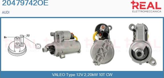 REAL 20479742OE - Стартер abcparts.ee
