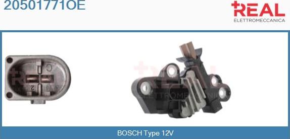 REAL 20501771OE - Регулятор напряжения, генератор abcparts.ee