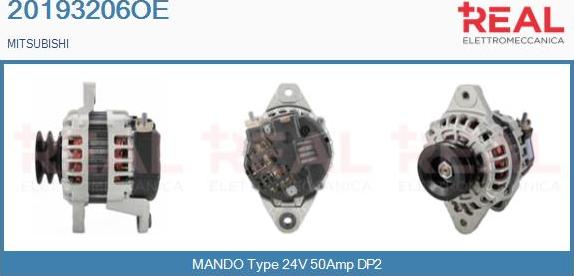 REAL 20193206OE - Генератор abcparts.ee
